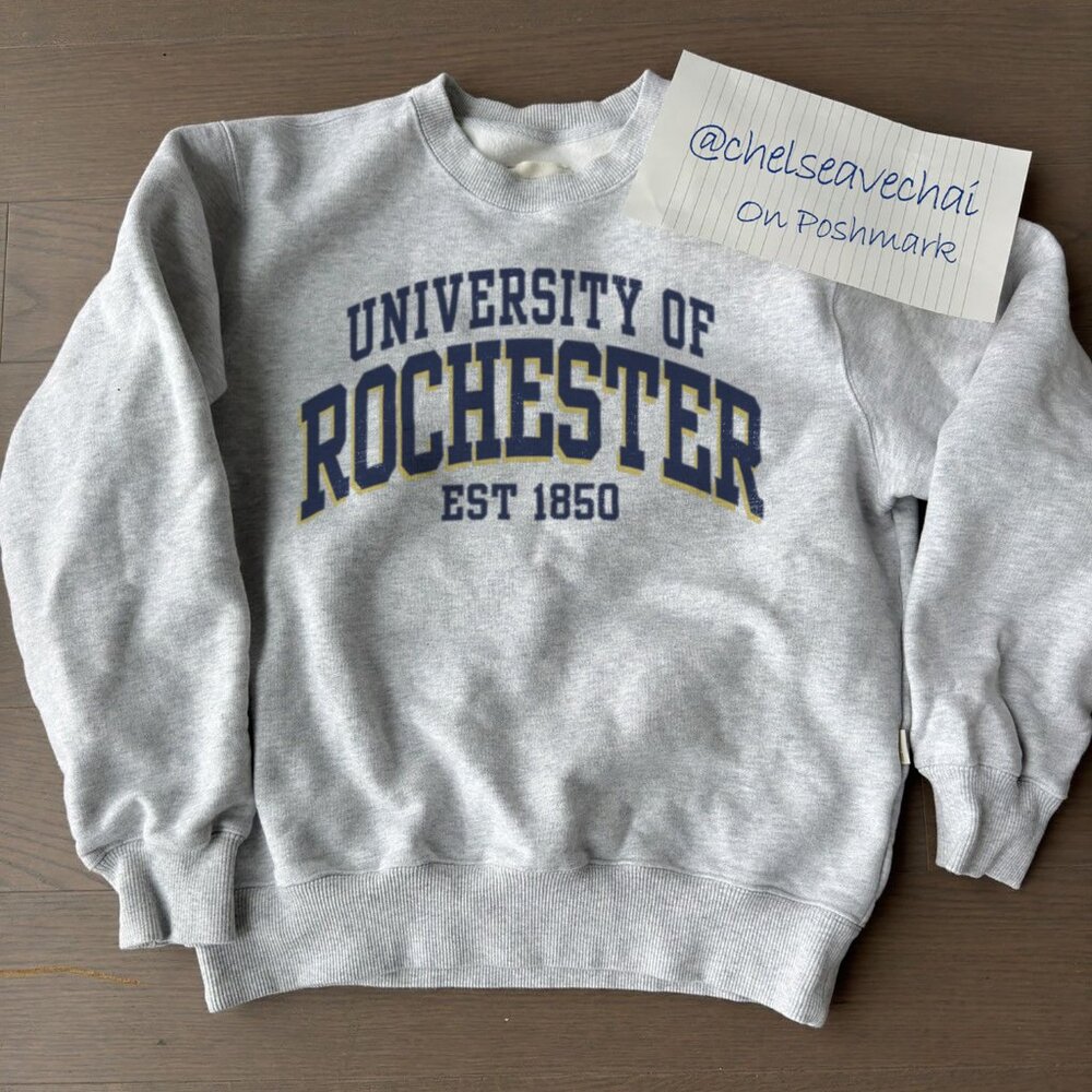1850 Vintage University of Rochester Sweatshirt, Rochester State College Shirt